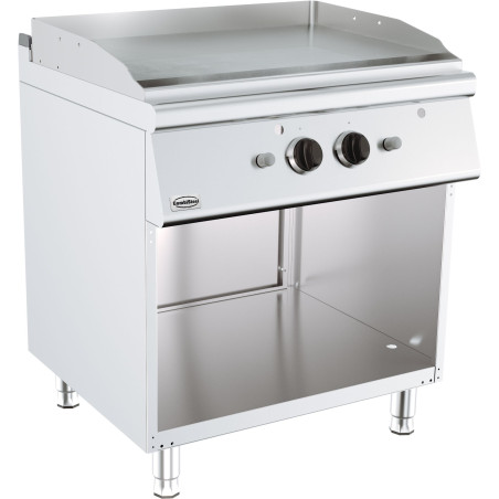 Plancha op Gas Chroom op Kast - Serie 700 - 800 mm - CombiSteel