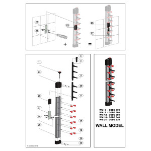 Wall Plate Rack - 6 Levels - CombiSteel