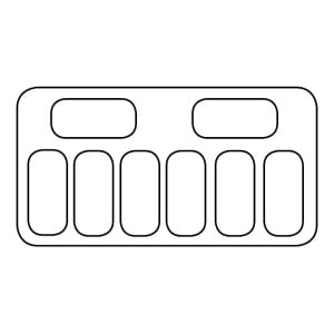 Eisvitrine - Statisch - 8 x 5 L - CombiSteel