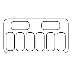 IJs Vitrine - Statisch - 8 x 5 L - CombiSteel