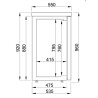 Refrigerated Back Bar with 3 Solid Doors - 500 L - CombiSteel