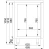 Refroidisseur de Bière à 2 Portes - Robinet à Gauche - CombiSteel