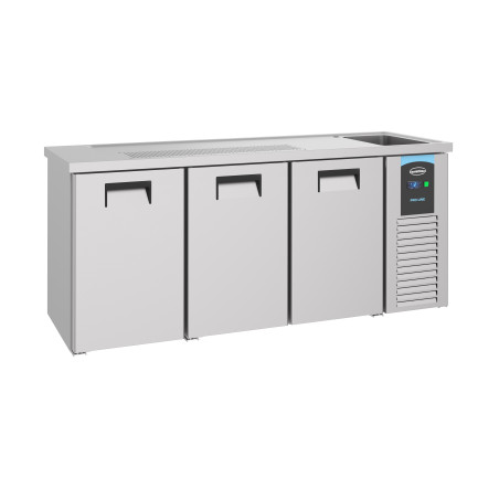 3-Door Beer Cooler - Right Tap - CombiSteel