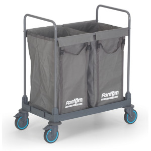 Wasmand op wielen - 2 x 125 L - CombiSteel