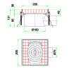 Caniveau de Sol - 200 x 200 mm - CombiSteel