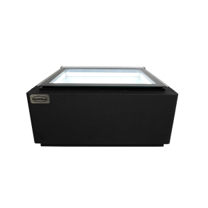 Black Countertop Ice Cream Display - Static - 3 x 5 L - Customer Side - CombiSteel