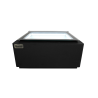 Black Countertop Ice Cream Display - Static - 3 x 5 L - Customer Side - CombiSteel