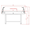 Refrigerated Island with Lid - 190 L - CombiSteel