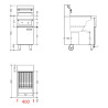 Frituurpan op Elektrische Kist - 2 x 12,5 L - CombiSteel