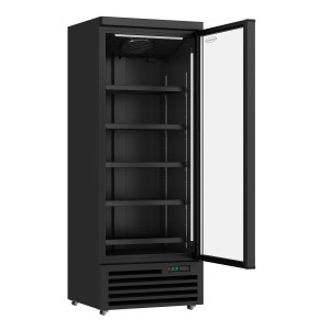 Positive Refrigerated Display Case 1 Black Door - 600 L | CombiSteel