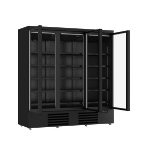 Kühlschrank mit drei Türen Schwarz - 1530 L | CombiSteel