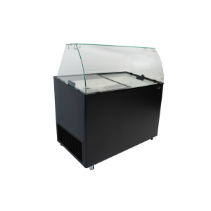 Ijsroomvitrine Zwart - 8 x 5 L | CombiSteel | Horecamateriaal