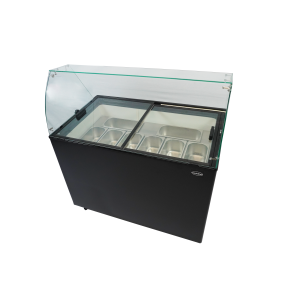 Black Ice Cream Display Case - 8 x 5 L | CombiSteel | Catering Equipment