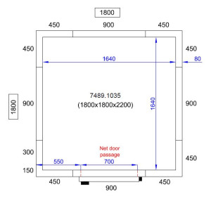 Combisteel cold room panel - Height 2200 mm