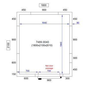 Panel for CombiSteel Cold Room - 1800 x 2100 x 2010 mm