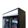 Refrigerated display case for drinks 3 doors Black 1065 L CombiSteel