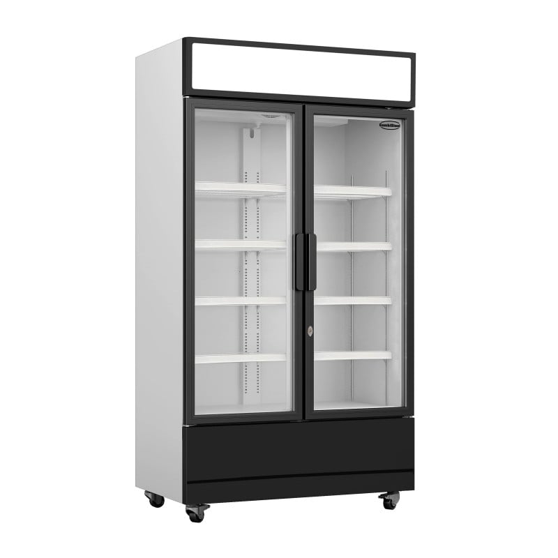 Refrigerated Beverage Display Case 2 Glass Doors 670 L CombiSteel - Professional Refrigerated Cabinet Refrigerated Beverage Display Case 2 Glass Doors 670 L CombiSteel - Professional Refrigerated Cabinet