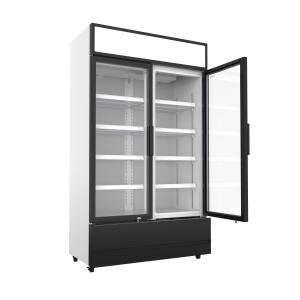 Refrigerated Beverage Display Case 2 Glass Doors 670 L CombiSteel - Professional Refrigerated Cabinet