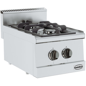 Vrijstaande Fornuis 600 2 Branders CombiSteel - Professionele Koken