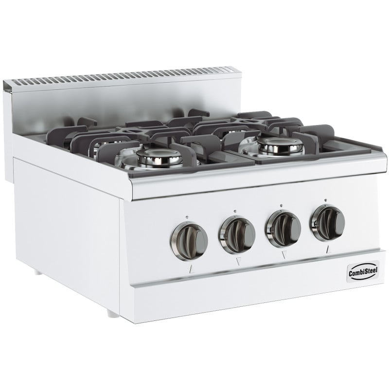 Vrijstaande fornuis 4 branders - 13000 W CombiSteel: Prestaties koken en modern design Vrijstaande fornuis 4 branders - 13000 W CombiSteel: Prestaties koken en modern design