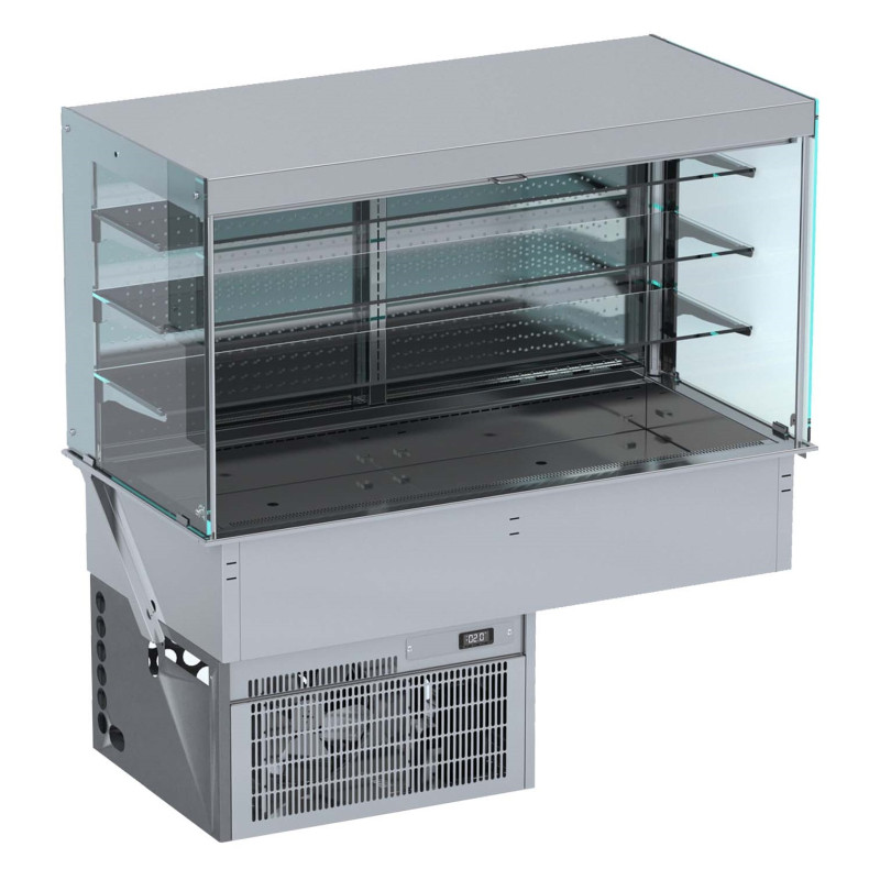 Koelvitrine Wand Cubique Roll-Up CombiSteel 1440x720mm