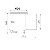 Positieve Koelwerkbank 4 Deuren 511 L CombiSteel - Professionele Apparatuur