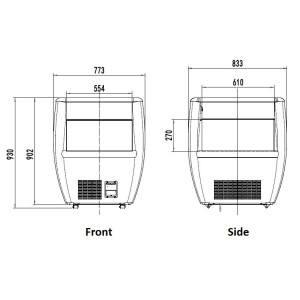 Positive Refrigerated Island - 87 L - CombiSteel