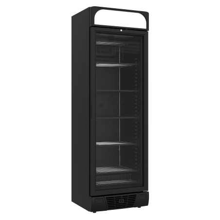 Schwarzer Negativ-Kühlschrank - Combisteel - 382L