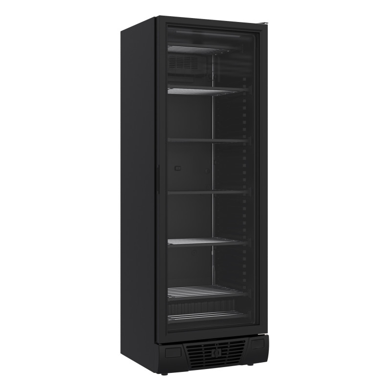 Black Negative Refrigerated Cabinet - Glass Door - 382L - CombiSteel