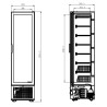 Schwarzer Negativ-Kühlschrank - CombiSteel - Optimale Kühlleistung