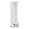 White Negative Refrigerated Cabinet - 1 Glass Door - 221 L - CombiSteel: Quality and Performance Combined