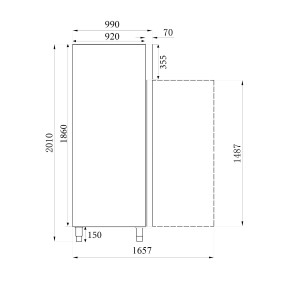 Armoire Pâtissière Inox 737L CombiSteel - Professionele Bewaring