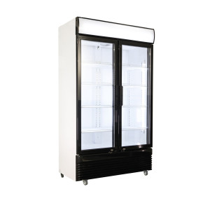 Positive Kühlvitrine - 2 Glastüren - 780 L - CombiSteel