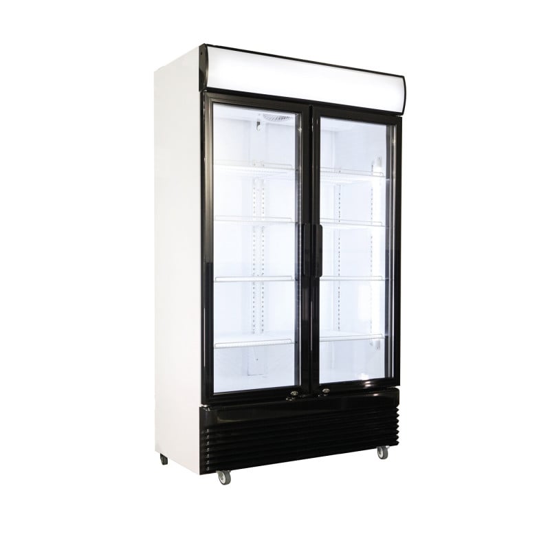 Positive Kühlvitrine - 2 Glastüren - 780 L - CombiSteel