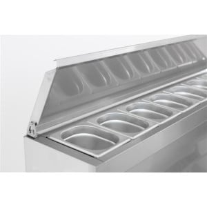 Refrigerated Saladette 3 Doors - 8 GN 1/6 Pans - 392 L CombiSteel