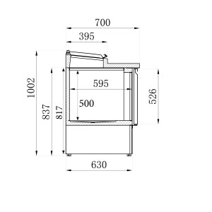 Saladette Koelkast 3 Deuren - 8 GN 1/6 Bakken - 392 L CombiSteel