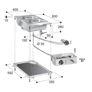 Inbouw Bain-Marie Element - Optimale Energieprestaties