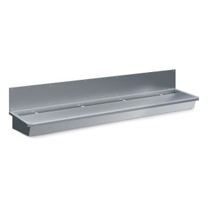 Stainless Steel Sink with Splash Guard and Drain Plug - Robustness and Comfort - CombiSteel