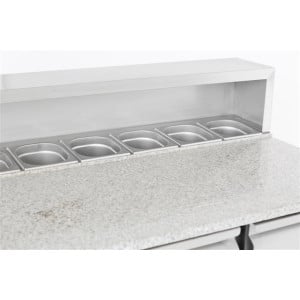 Refrigerated Pizza Cabinet with 3 Doors - CombiSteel: Optimal storage for pizza ingredients