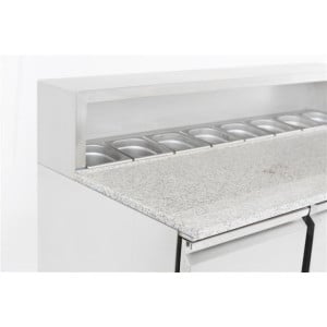 Refrigerated Pizza Cabinet with 3 Doors - CombiSteel: Optimal storage for pizza ingredients