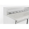 Refrigerated Pizza Cabinet with 3 Doors - 8 GN 1/6 Pans - CombiSteel