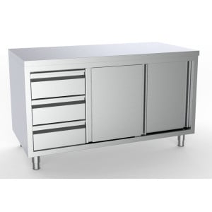 Professional Low Stainless Steel Furniture - Spacious Dimensions