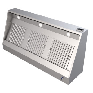 Complete Wall Hood With Motor and LED - CombiSteel