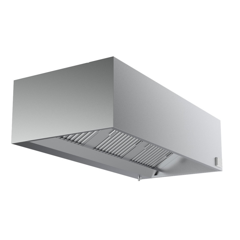 Complete Cubic Wall Hood 1200 mm - LED Motor Dimmer Combisteel