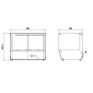 Aanbevolen titel voor het product: ***Verwarmde Vitrine om neer te zetten - 174 L - CombiSteel : Professionele Warme Vitrine**