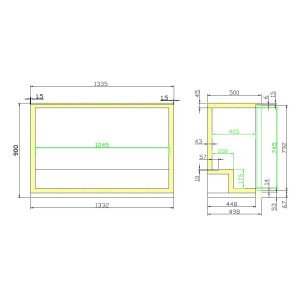 Refrigerated Back Bar with 3 Sliding Doors - 298 L - CombiSteel
