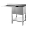 1 Bowl Sink and Left Dishwasher Passage - Detachable Stainless Steel