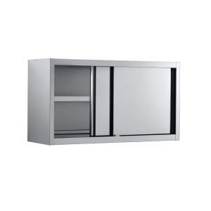 Wall Cabinet Stainless Steel Sliding Doors 1400x400 mm - Combisteel