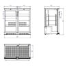 Rückkühlschrank mit 2 Flügeltüren - 208 L - CombiSteel