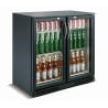 Refrigerated Back Bar 2 Swing Doors - 198 L Black CombiSteel